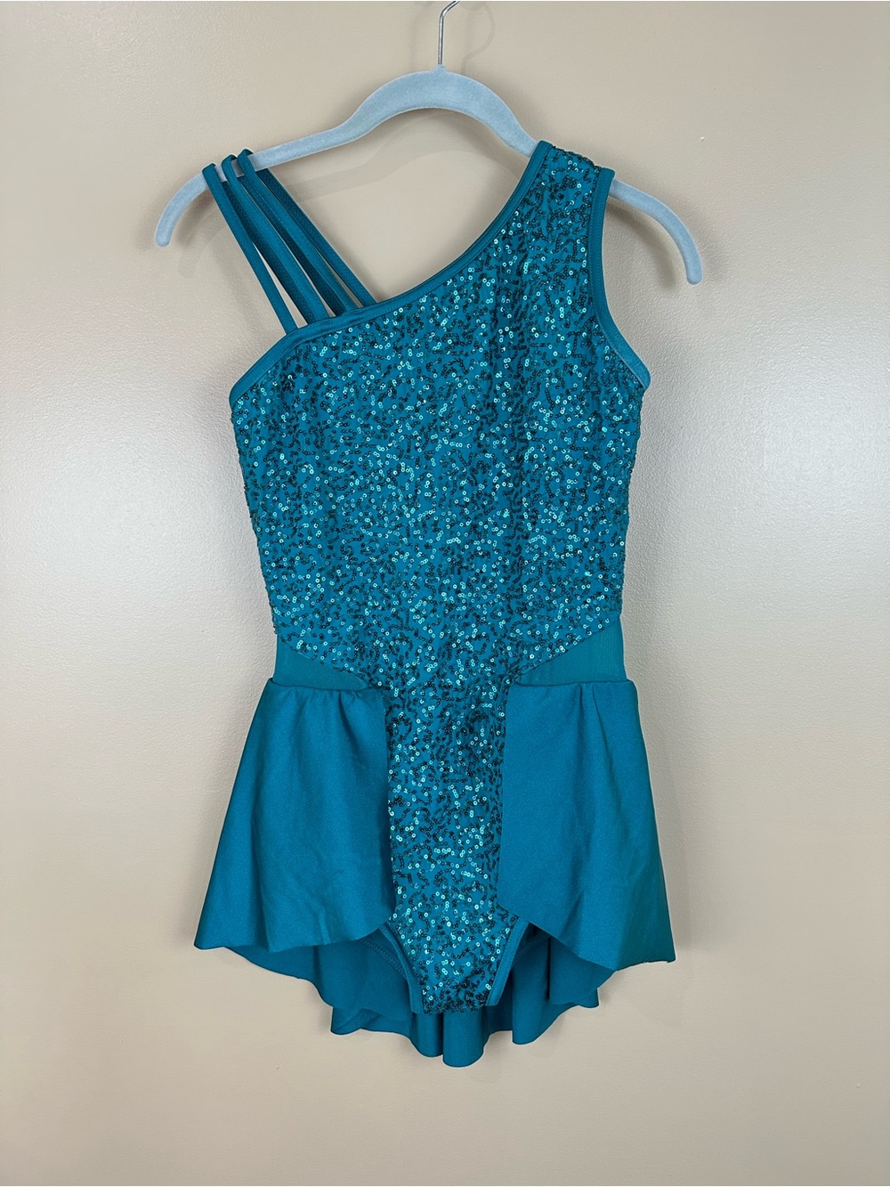 Balera 16376 Jade Sequin Back Panel Leotard Dance Costume Adult Medium MA Tap